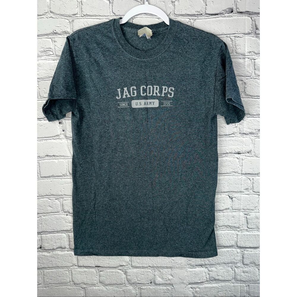 Vintage Oarsman U.S. Army JAG Corps T-Shirt Mens Small Charcoal Heather Military